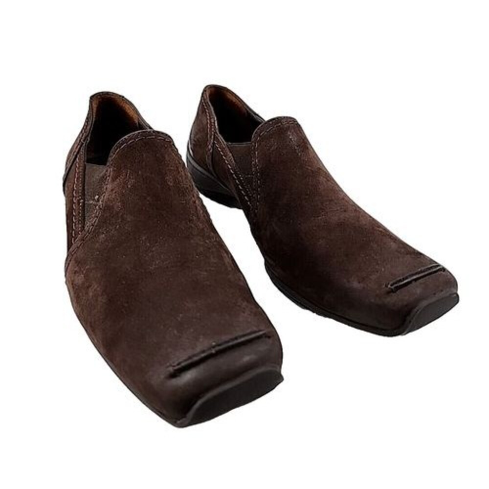 Paul Green Munchen Brown Suede Driving Loafer Slip On Shoes US 7